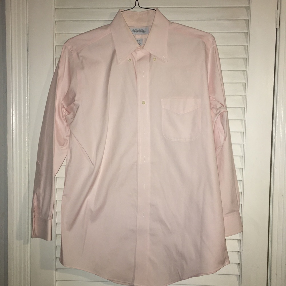 Brooks Brothers pink button up shirt